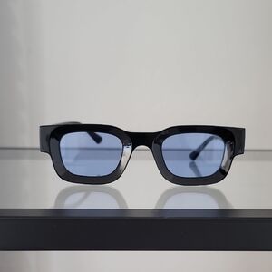 Urban Outfitters Black Frame Sunglasses with Blue Lenses